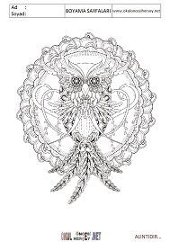 Mandala boyama sayfaları